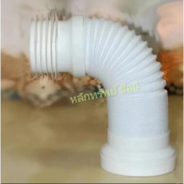 #พร้อมส่ง# ท่อเฟล็กซ์ชักโครก ข้อต่อออกผนัง ท่อย่นชักโครก ข้อต่อท่อชักโครกออกกำแพง - Image 2